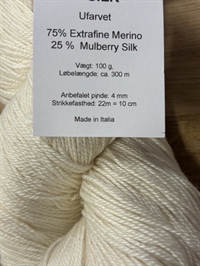 SILK MERINO LACE, Ufarvet
